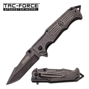 SPRING ASSIST FOLDING POCKET KNIFE Tac Force Military Stone EDC Tactical TF882SW