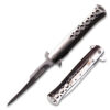 TAC-FORCE SPRING ASSISTED KNIFE Silver Handle  5" CLOSED