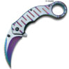 TAC Force Tactical Extreme Karambit Assisted Knife Rainbow Blade   Handle