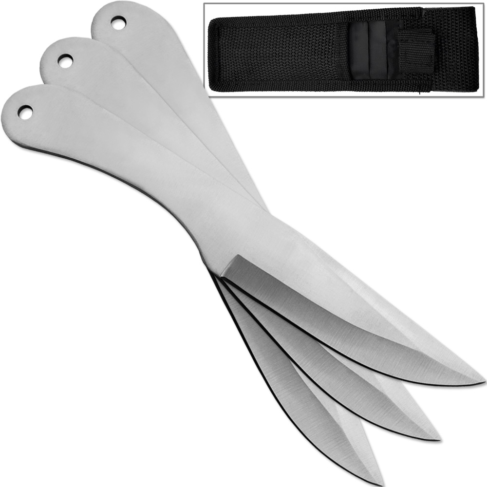 Jack Ripper Throwing Knives 3Pcs Set Very SHARP! 6in Overall Heat Treated