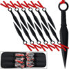 Stealthy Dozen Throwing Knives 12pcs SHARP Precision Balance Red