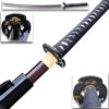 Ten Ryu - Sharp Damascus Steel Katana Sword (Black Handle)