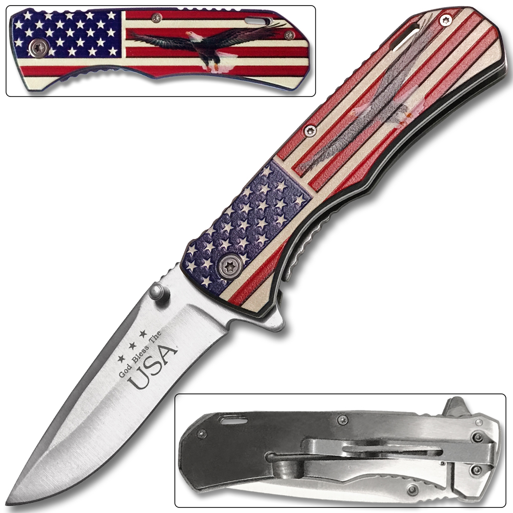 American Flying Eagle Spring AssIsted Knife