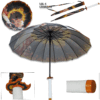 DEMON SLAYER -Kyojuro Rengoku Red Nichirin Automatic Folding Umbrella