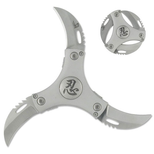 Cyclone 3 Bladed Knife Silver