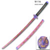 Anime WOOD Sword  Larmuroki  Demon Slayer Pink Eyeballs Graphic Scabbard