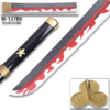 One Piece - Roronoa Zoro's Black "Enma" Wood Sword Katana w/Plastic Scabbard
