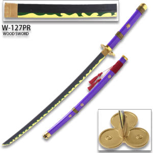 One Piece - Roronoa Zoro's Purple "Enma" Wood Sword Katana
