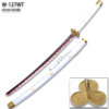 One Piece - Roronoa Zoro's White"Enma" Wood Sword Katana w/Plastic Scabbard
