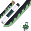 DEMON SLAYER - Sanemi Shinazugawa Green Nichirin Wood Sword Katana w/Plastic Scabbard