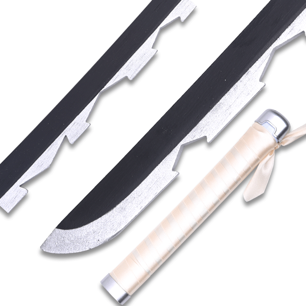 DEMON SLAYER - Inosuke Hashibira Grey Nichirin Wood Sword Katana w/Plastic Scabbard