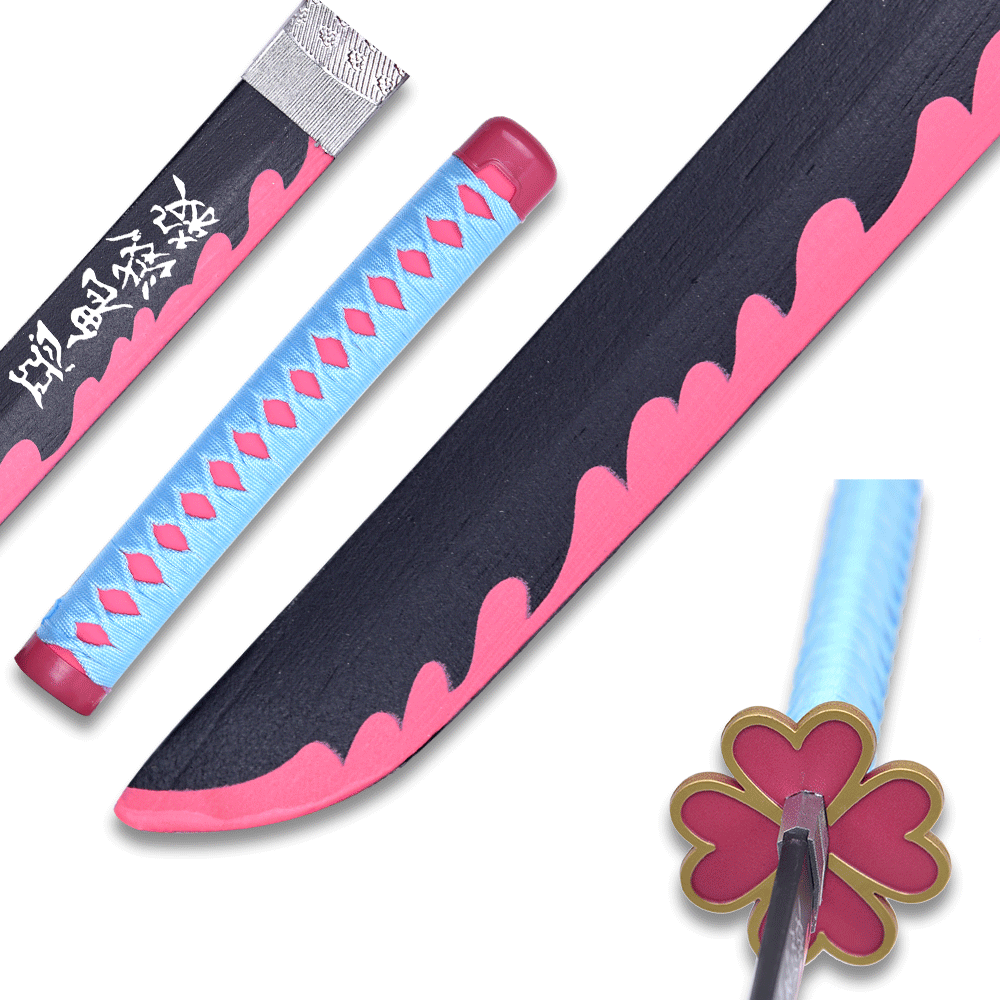 DEMON SLAYER - Mitsuri Kanroji Slayer Anime Wood Sword Katana w/Plastic Scabbard