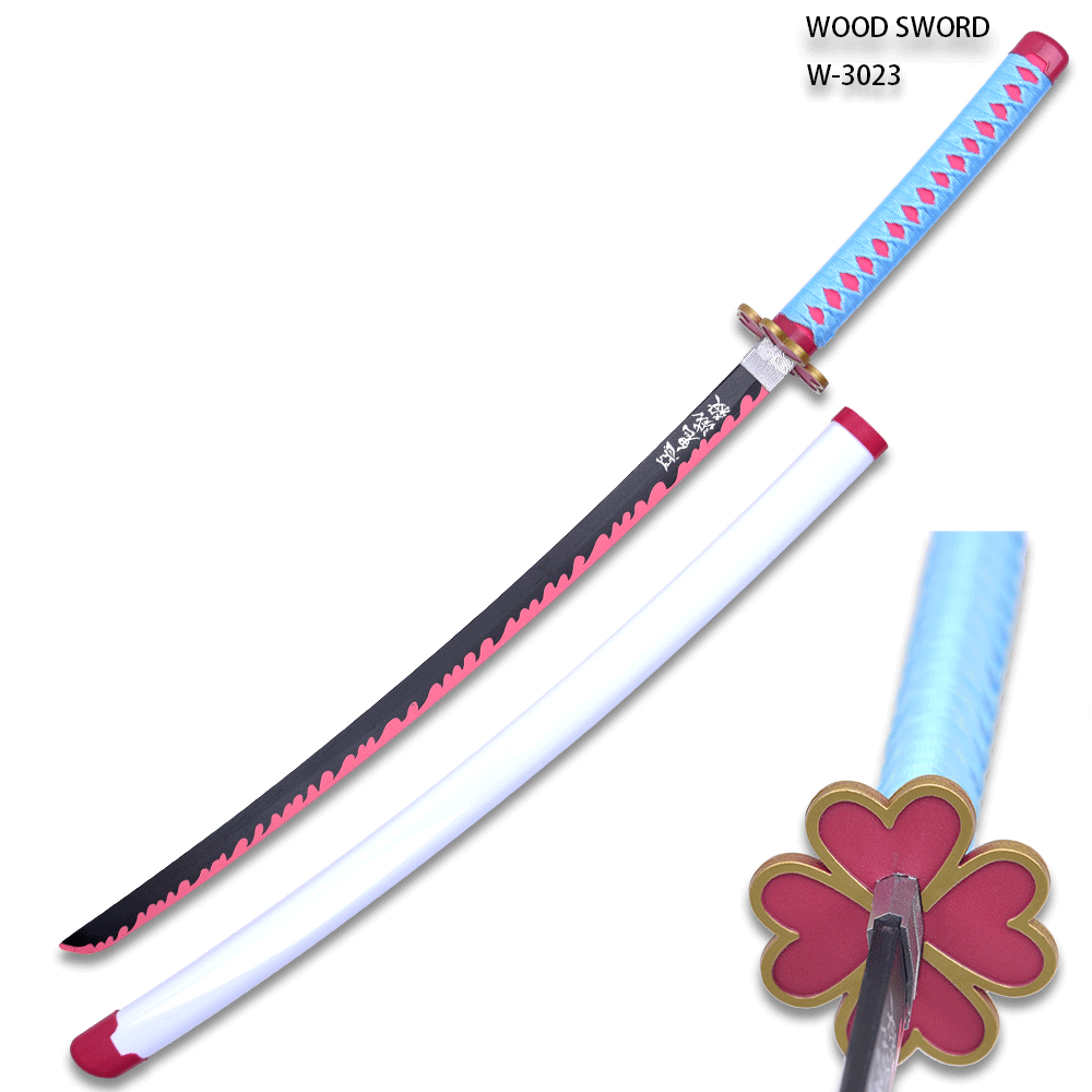 DEMON SLAYER - Mitsuri Kanroji Slayer Anime Wood Sword Katana w/Plastic Scabbard