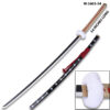 54" One Piece Anime Surgeon of Death Doctor Trafalgar Law Red Wood Sword  w/Plastic Scabbard
