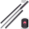 Sasuke Kusanagi Grass Cutter Black Wood Ninja Sword Katana Cosplay Straitblade w/Plastic Scabbard