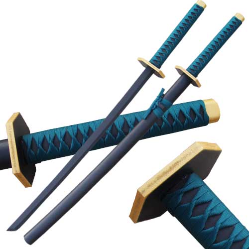 Beautiful (ALL WOOD) Katana Sword - Black Blade