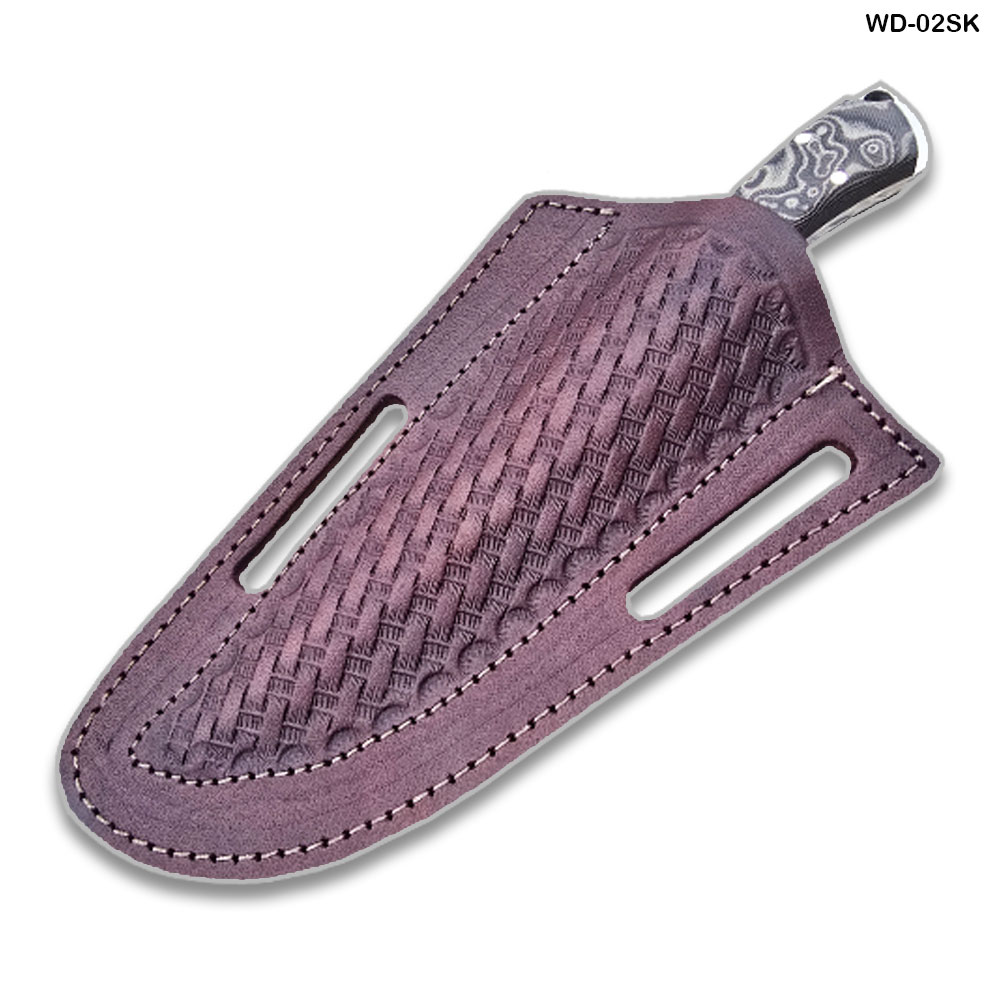 Phantom Point Tactical Survival Fixed Blade Knife D2 Steel Micarta Wood Handle