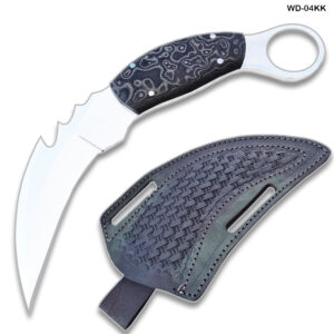 Karambit 9" Full Tang Knife D2 Steel Micarta Wood Handle