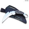 Karambit 9" Full Tang Knife D2 Steel Micarta Wood Handle