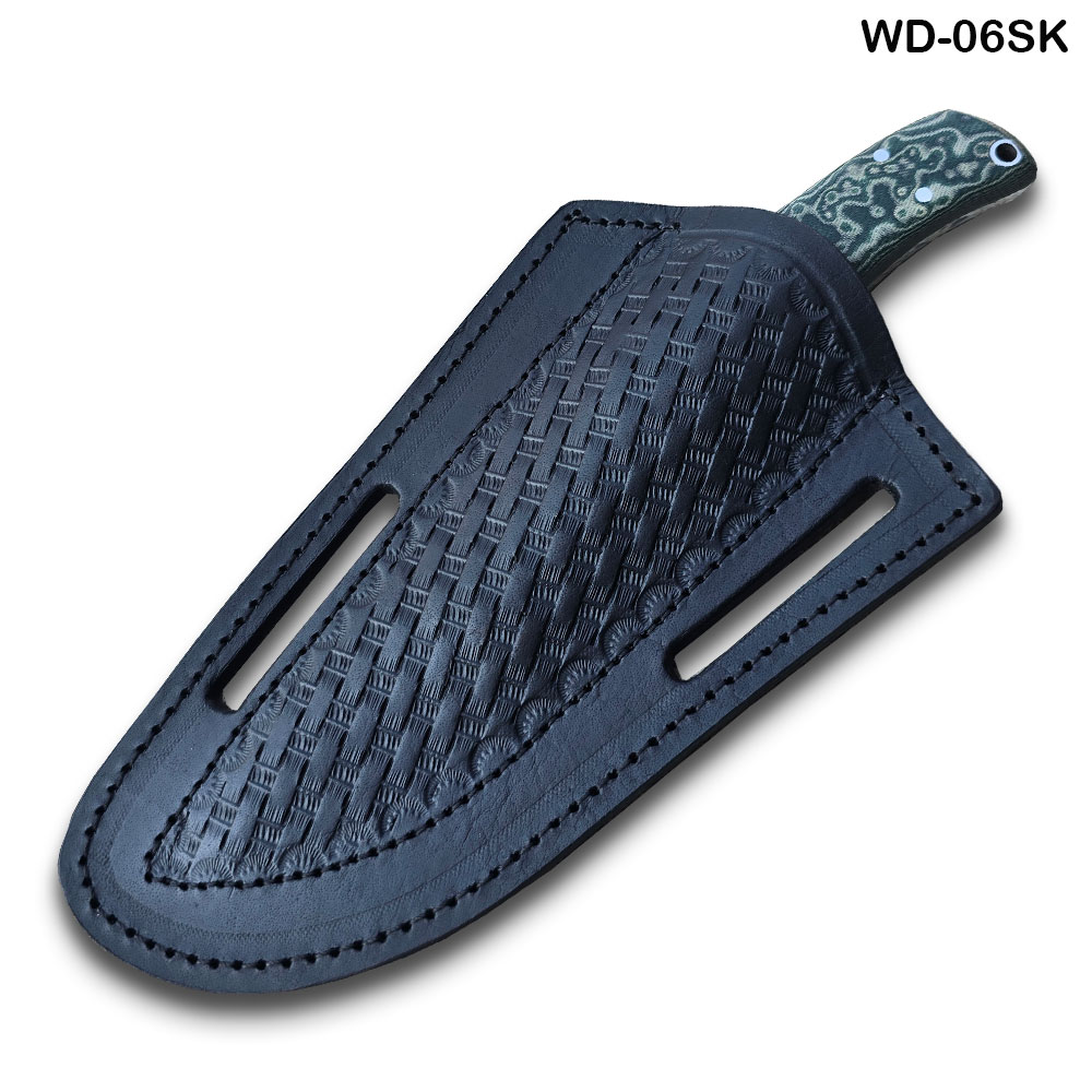 Gut Hook Tactical Survival Fixed Blade Knife D2 Steel Micarta Wood Handle