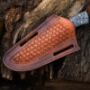 Tactical Hunter Fixed Blade Knife D2 Steel Micarta Wood Handle