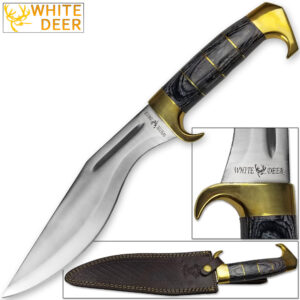 WHITE DEER MAGNUM Kukri Jungle Machete Knife HC Stainless FULL TANG 16.5in