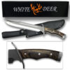 White Deer Full Tang SURVIVOR Bowie Fixed Blade Knife W/Sheath