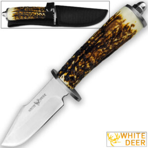 WHITE DEER Apprentice 2 9.75in Knife 440 Stainless Steel Sim-Stag Handle