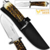 WHITE DEER Apprentice 2 9.75in Knife 440 Stainless Steel Sim-Stag Handle