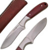 WHITE DEER Pot Belly J2 Steel Skinner Knife Hunters Micarta Grip Drop Point