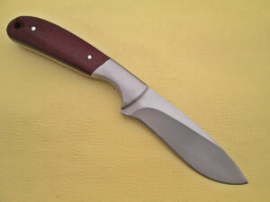 WHITE DEER Pot Belly J2 Steel Skinner Knife Hunters Micarta Grip Drop Point