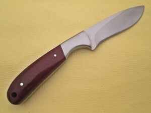 WHITE DEER Pot Belly J2 Steel Skinner Knife Hunters Micarta Grip Drop Point