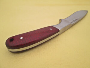 WHITE DEER Pot Belly J2 Steel Skinner Knife Hunters Micarta Grip Drop Point