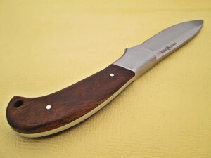 WHITE DEER Full Tang J2 Steel Tactical Knife Operators Hardwood Grip Drop Point