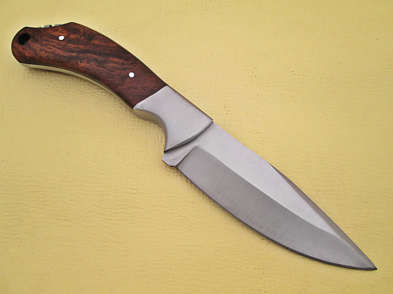 WHITE DEER Full Tang J2 Steel Tactical Knife Walnut Grip Drop Point