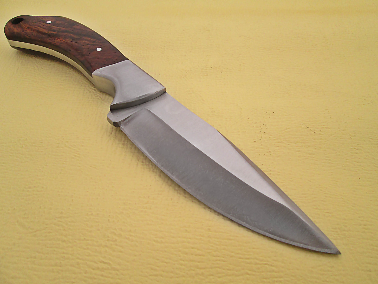 WHITE DEER Full Tang J2 Steel Tactical Knife Walnut Grip Drop Point