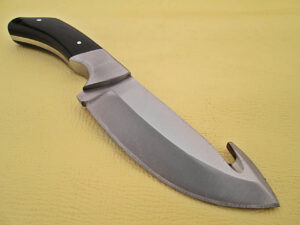 WHITE DEER Guthook Ranger Series J2 Steel Skinner Knife Buffalo Horn Grip