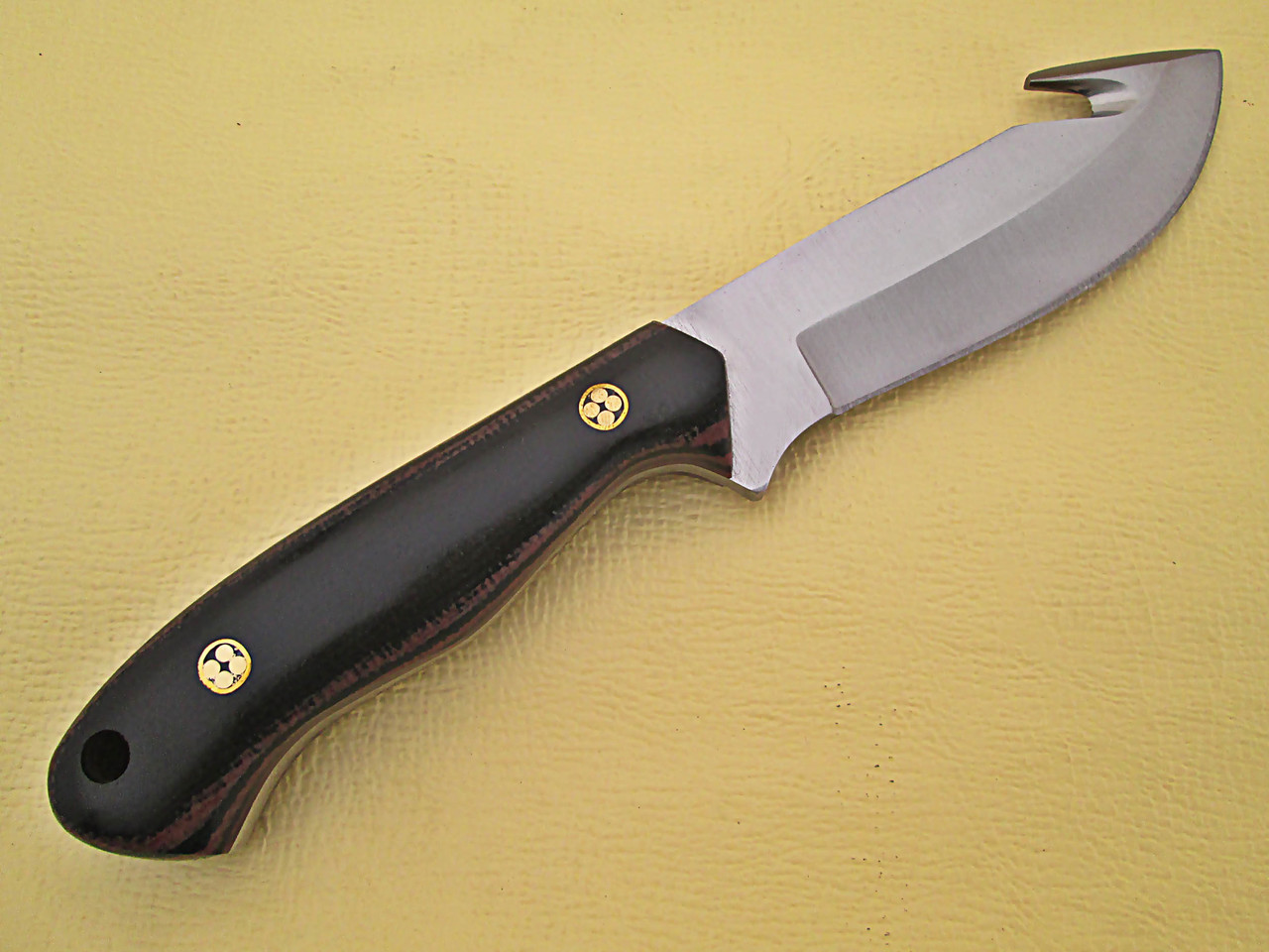 Case of 6pcs WHITE DEER Guthook Ranger Series J2 Steel Skinner Knife Micarta + Wood Grips