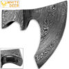 WHITE DEER Blank Axe Head Bit Damascus Steel Viking Hatchet Wildling Tomahawk