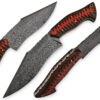 White Deer 1095 HC Steel Viper Damascus Knife Ladder Pattern 55-60 HRC Hardness