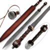 Historical  Custom Made Damascus Steel Gladiator Sword