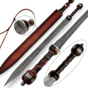 Historical  Custom Made Damascus Steel Gladiator Sword