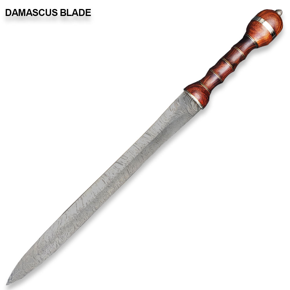 Historical  Custom Made Damascus Steel Gladiator Sword 30 Inches