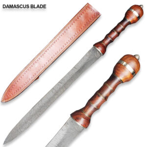 Historical  Custom Made Damascus Steel Gladiator Sword 30 Inches