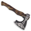 Hand forged Scandinavian Wolf Head axe Wood Handle Hatchet
