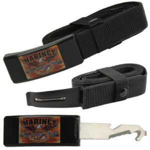 US Marines Defending Freedom Belt Cutter Knife Belt