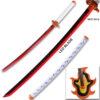 DEMON SLAYER - Kyojuro Rengoku Red Nichirin Sword LED Light-Up Wood Blade!