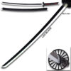 DEMON SLAYER - Wood TANJIRO Kamado Black NICHIRIN Sword LED Light-Up Wood Blade!