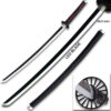 DEMON SLAYER - Wood TANJIRO Kamado Black NICHIRIN Sword LED Light-Up Wood Blade!