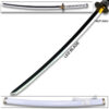 Wado Ichimonji Kuina One Piece Roronoa Zoro White Sword LED Light-Up Wood Blade!